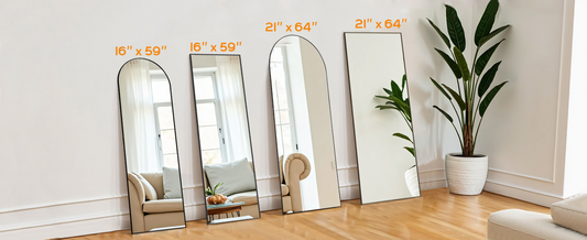 How high is a full-length mirror to be considered "full body"?