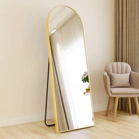 Arched Standing Full Length Mirror gogofree