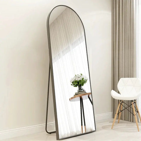 Arched Standing Full Length Mirror gogofree