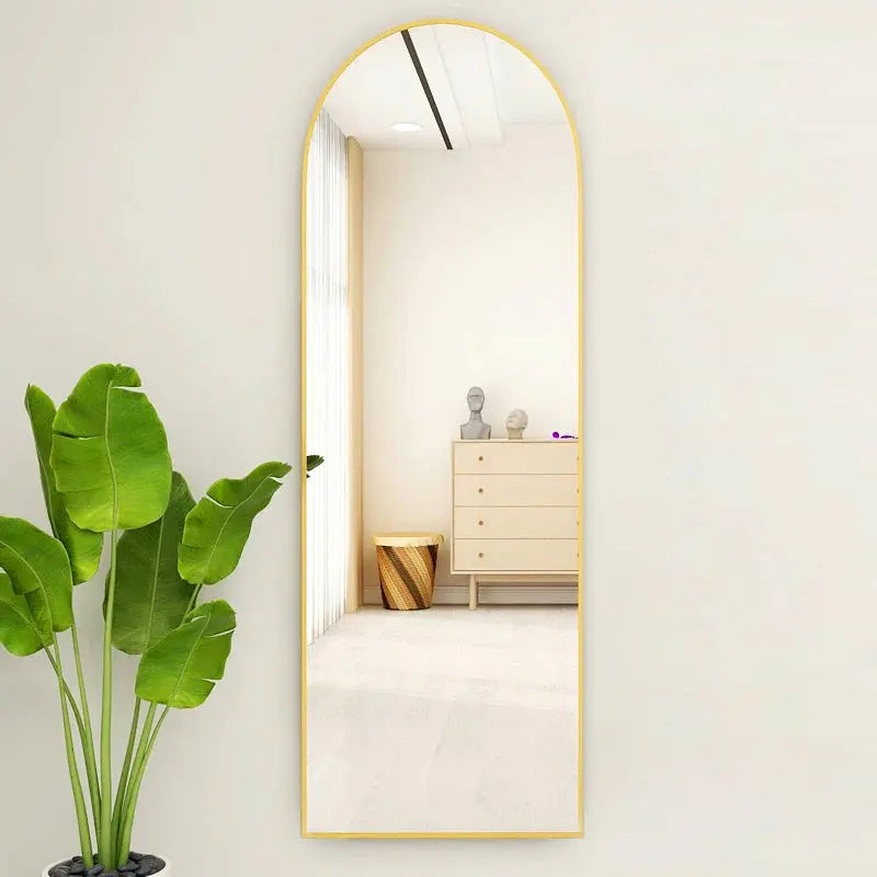 Arched Standing Full Length Mirror gogofree