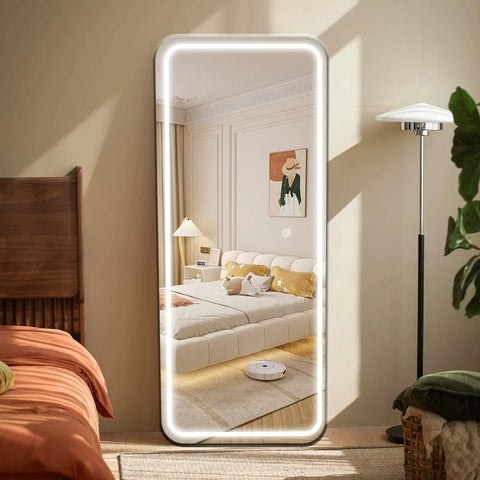 LED Light Full Length Mirror gogofree