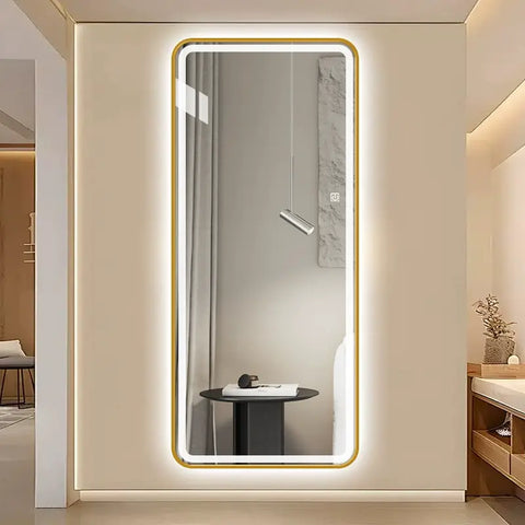 LED Light Full Length Mirror gogofree