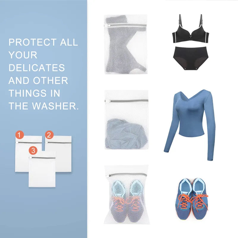 Durable Honeycomb Mesh Laundry Bags for Delicates