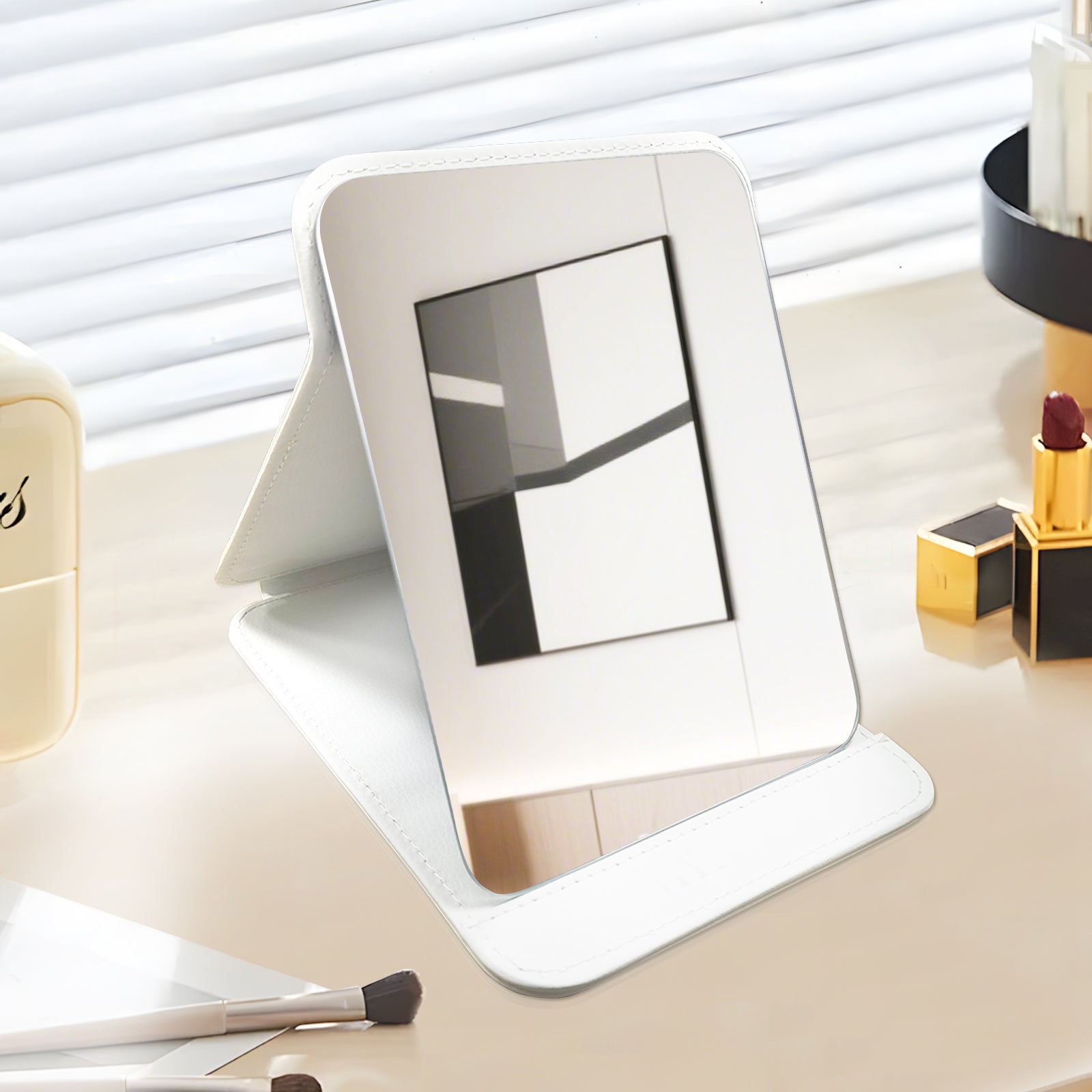 Portable and Folding Travel Makeup Mirror
